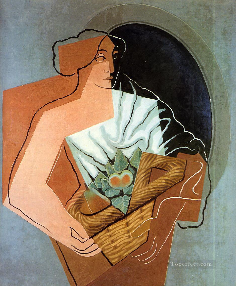 woman with basket 1927 Juan Gris Oil Paintings